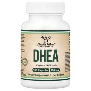 Double Wood Supplements DHEA, 100 mg, 180 Capsules