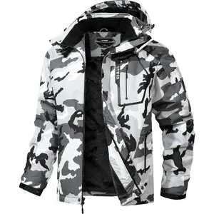 Men's Ski Jacket Winter Warm Snow Coat Waterproof Windbreaker Hooded Work Outerwear Snowboarding Jackets season business banquet party raincoat