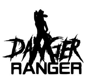 Customizable Danger Ranger Decal - 5x5 Car Sticker for Tinted Windows - Durable Vinyl Material