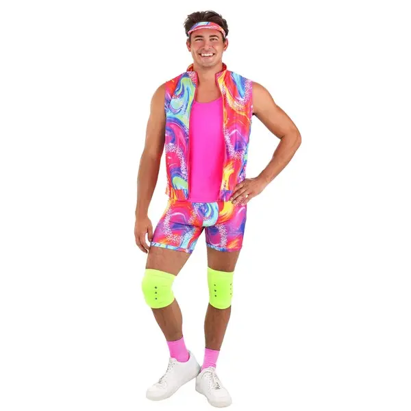 Men's Retro Rollerblade Doll Costume