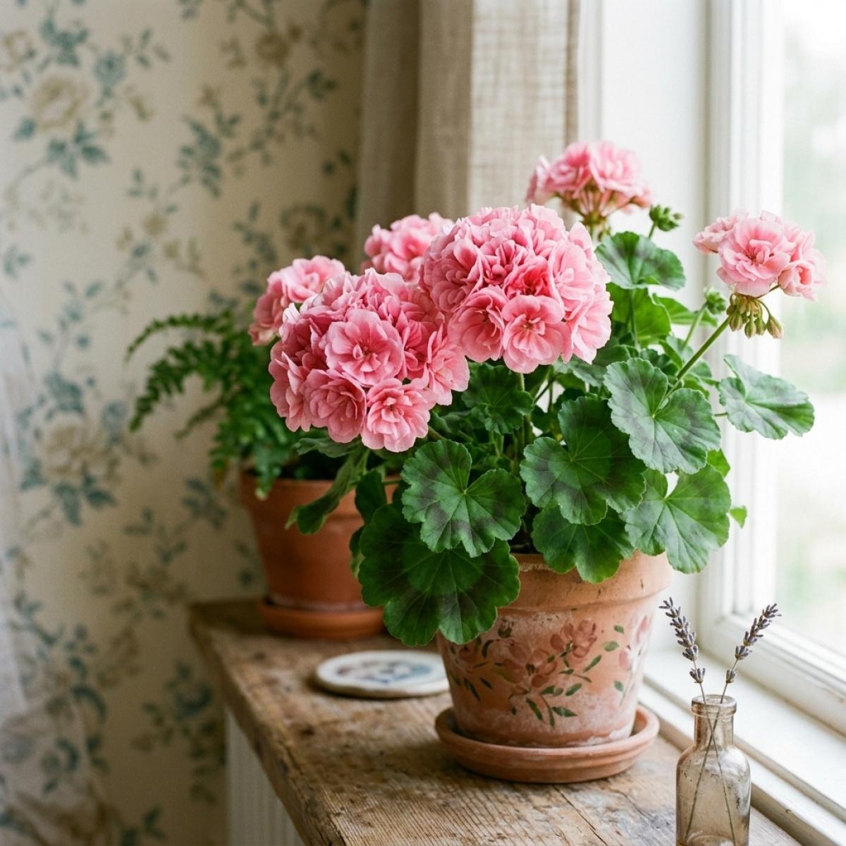 Rare Geranium Pelargonium Seeds for Garden Balcony Decoration Easy to Grow Flower Seeds Non-GMO Perennial Geranium Seeds for Home Gardening