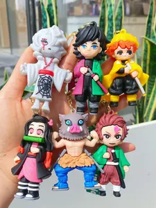 Demon Slayer Keychain, Anime Accessories, Car Backpack Charm, Cute Anime Character Gift, Fun Souvenir for Fans