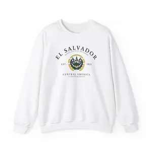 El Salvador Sweatshirt | El Salvador Flag Pullover | Central America Souvenir Sweatshirt | Soft Cotton Travel Gift