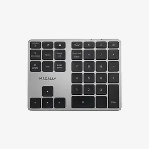 2 Zone - 10 Key Wireless Number Pad for Mac and PC (Space Gray)