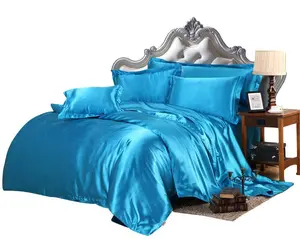 All Season 7 Piece - Satin Comforter Set King Teal Green (Comforter + Flat Sheet + Fitted Sheet 19'' + 4 Pillowcases) 500 GSM Comforter Sheet Set Wrinkle Fade Free for All Seasons