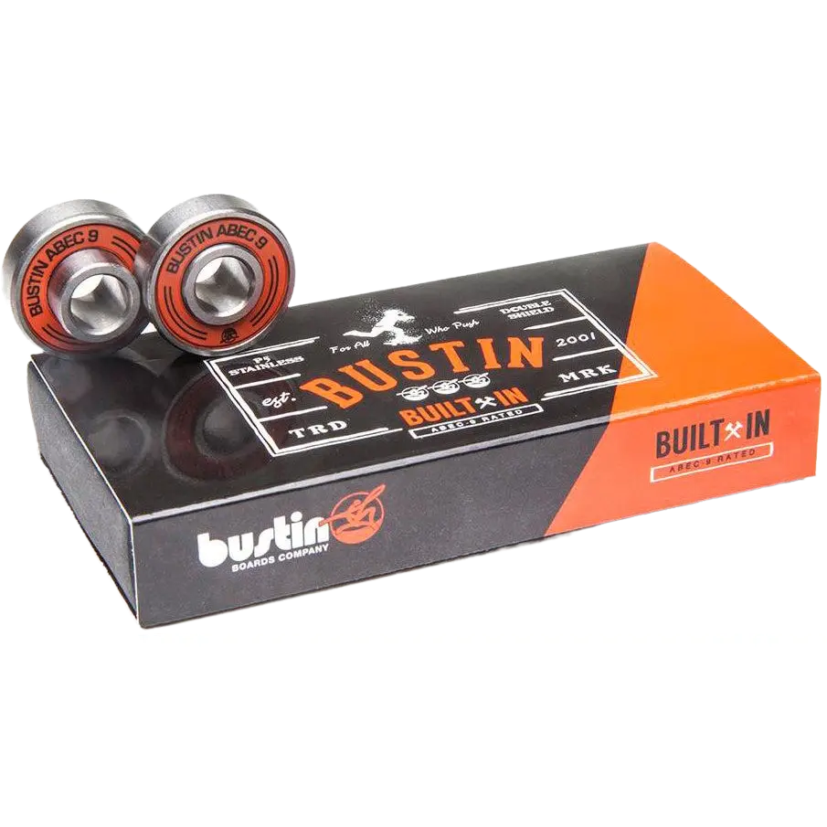 Built-In Abec-9 Bearings - Bustin Boards Co.™