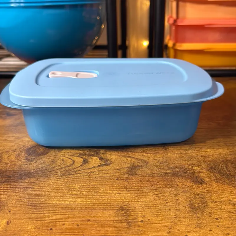 Tupperware 1L Micro Flash Rectangle Light Blue