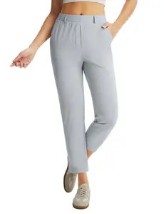 baleaf Women's 25'' Golf Pants Stretch Travel Casual Work Business Petite Ankle Slacks Dressy Pockets Lightweight Interview School Bottom Home Commute Lounge