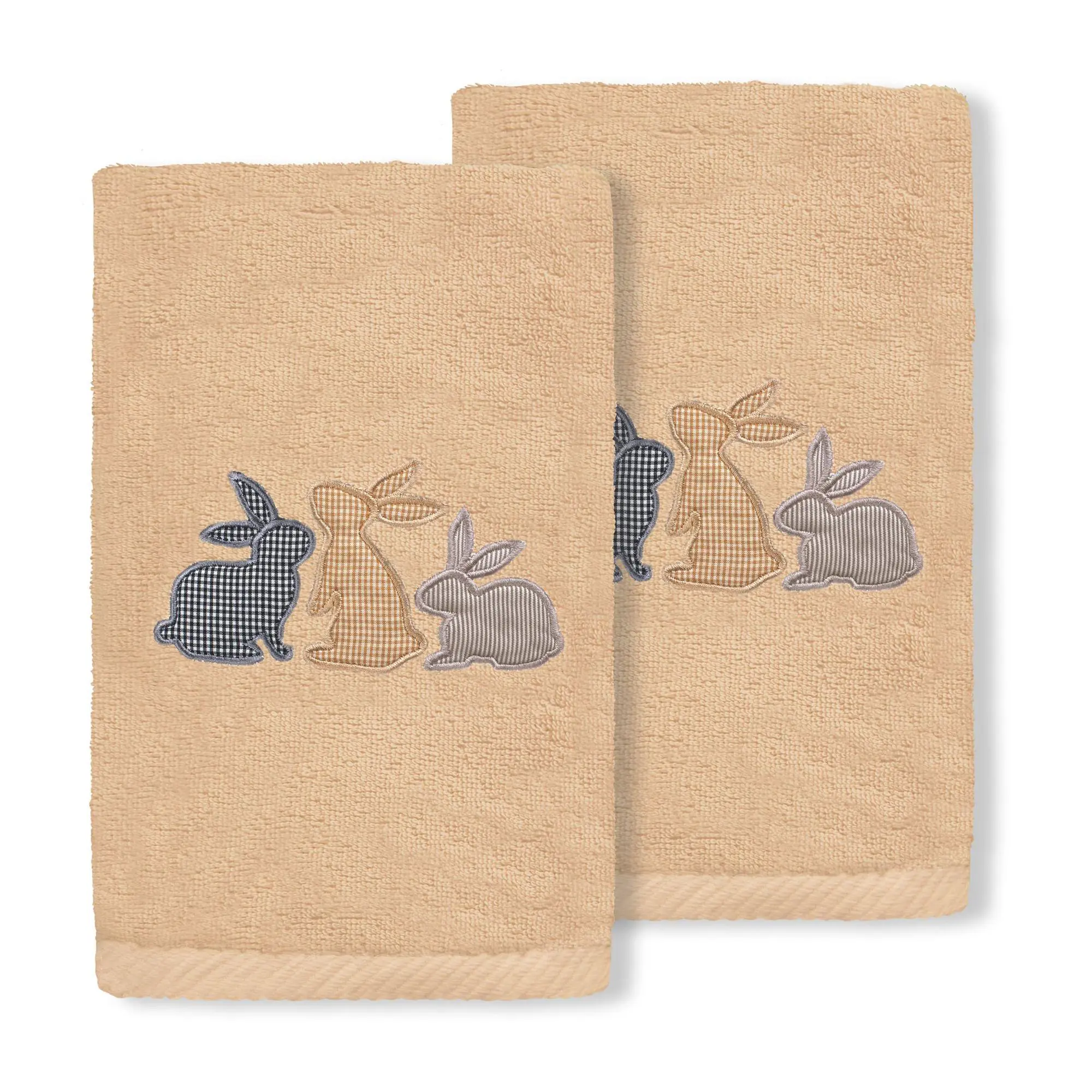 Linum Home Textiles Bunny Row - Embroidered 2-Pc Hand Towels