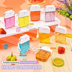 Portable Moisturizing Hand Sanitizer Gel, Fruit-Scented Travel Size, Perfect Party Gift, Hanging Bag Accessory, Hiking Essential