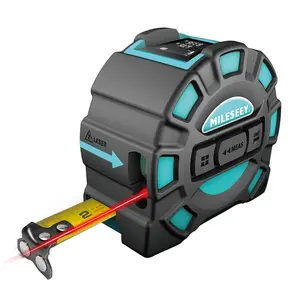 Mileseey 2-in-1 Laser Measuring Tape, 16Ft Tape Measure & 131Ft Rechargeable Laser Measurement Tool with Back Auto-Lock Tape with Magnetic Hook, M/Ft/in/Ft+in, 20 Groups Historical Memory Christmas gifts