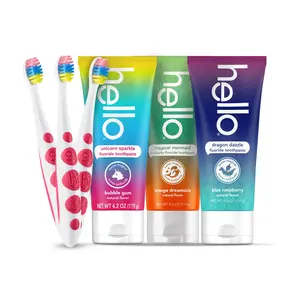 hello kids toothpaste and toothbrush variety bundle hello kids toothpaste and toothbrush variety bundle