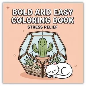 Summer Spring Gift Bold & Easy Coloring Book: Simple, Bold and Easy Designs for Stress Relief, Relaxation, and Enjoy Peaceful Coloring Moments