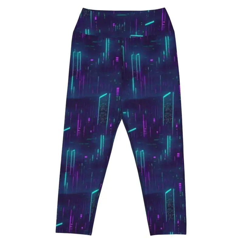 Neon City Yoga Capri Leggings
