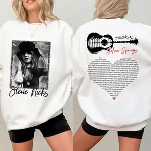 Silver Springs Song Guitar Heart Lyrics Shirt, Stevie Nicks Two-Sided Vintage Rock Tee, Fleetwood Mac Inspired Music Shirt, Retro 70s Classic Rock Apparel