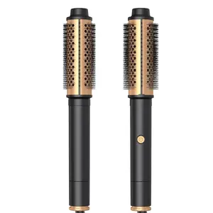 2-in-1 Multifunctional Hair Straightening & Curling Roller Comb for Curly Hair Home Use, with Skincare Serum Set & Glow Collagen Cream