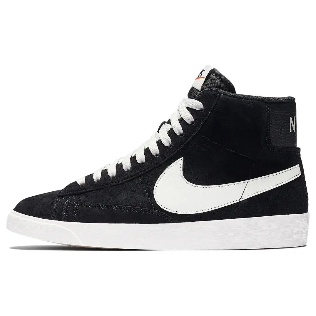 Women's Nike Blazer Mid Vintage Suede Black Casual Trainers - Sporty Chic, Chic, All Seasons, Basic, Style Code av9376-001, Soft Suede Casual Trainers, Low Top, New, No Heel, Round Toe, Select Variant, Footwear, Shoe