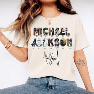 Michael Jackson 90s Retro Graphic T-Shirt, Unisex Cotton Streetwear Top