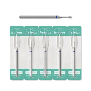 1mm Mini Flame Cuticle Clean Nail Drill Bit 5Pcs/Set Professional Diamond Nail Bits Safety Under Nail Cleaner for Cuticle Dead Skin Electric Nail Drill Accessories Medium