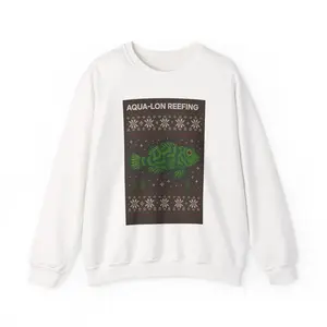 Aqua-Lon Reefing Crewneck Sweatshirt – Vintage Green Mandarin Holiday Pullover