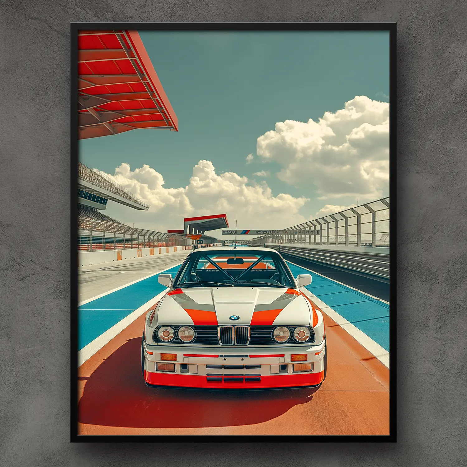 BMW M3 - RACE DAY PRINT Matte Wall Poster