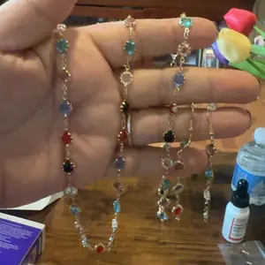 Vintage Jewelry Set, Fashion Colorful  Necklace & Dangle Earrings & Bracelet, Matching Jewelry Set, Casual Jewelry Set for Women & Girls, Jewellery Gift Set