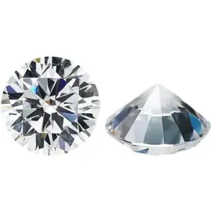 5A White Round Brilliant Cubic Zirconia Loose Stones, 3.25-15mm Sizes Including 5mm Synthetic CZ for Ring, Pendant Making Jewelry