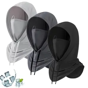3 Pcs Cooling Balaclava Mask, Summer Balaclava Face Mask, Sun UV Protection Hood, Cooling Neck Gaiter, Breathable Face Covering For Fishing Cycling Sports, Gift for Men Women