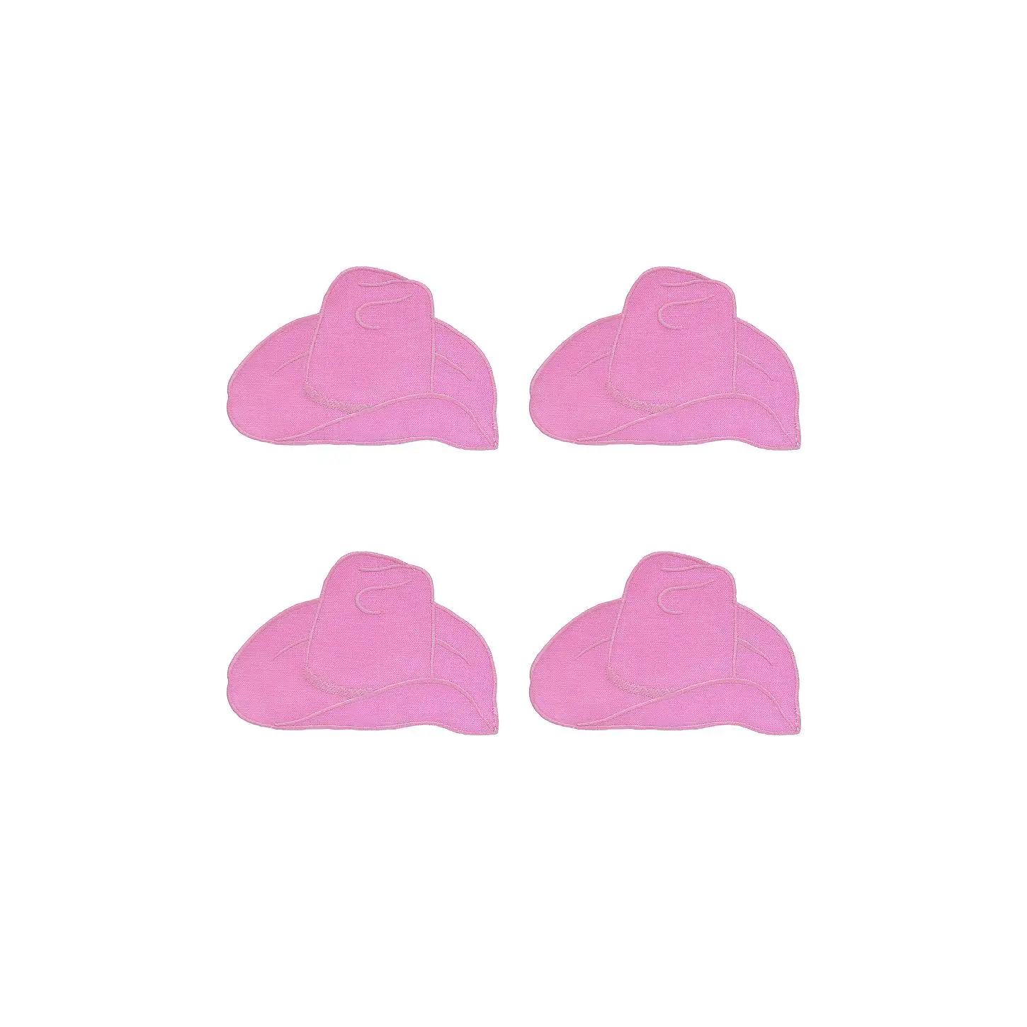 Chefanie Pink Cowboy Hat Cocktail Napkins Set Of 4