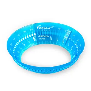 Koala Tools - Mini Ring Ruler for Circle Templates and Surfaces, Circular Ruler with 1 to 3.5-inch Adjustable Diameter, Geometric Tool for Drawing Circles