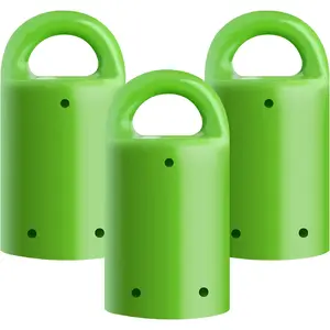 3 pack Heavy-Duty Neodymium Anti-Rust ,  for  Stud Finder / Key Organizer / Indoor and Outdoor Multi Uses, Green with Key Ring (SP-MPM3GR)