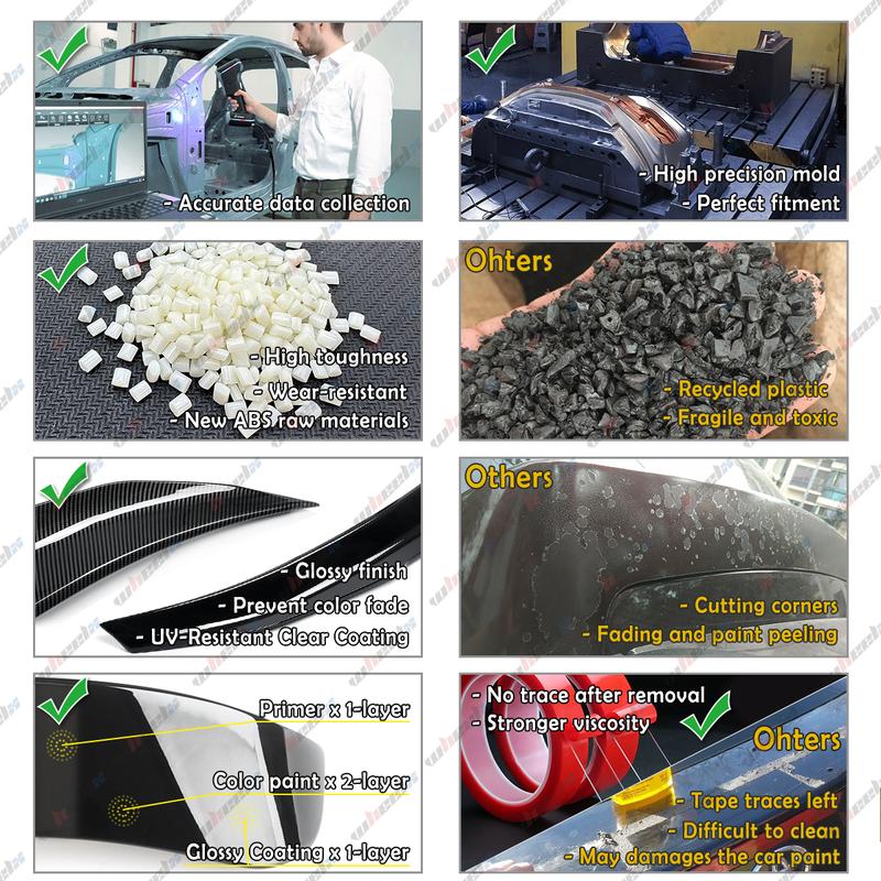 Perfect Valentine's Day Gift | 57" GT Style Universal Trunk Spoiler | Pro Racing Gloss Black Carbon Fiber | Fit Dodge/BMW/Audi/Ford Mustang/Chevy Camaro/Corvette/Honda Civic/Kia/Nissan Altima 🔥 #ValentinesGift #GiftForHim #57inchGTSpoiler #CarModGift