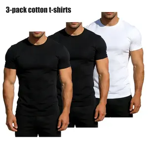 3 Pack Cotton T-Shirts for Men Basic Crewneck Tee Soft Breathable Everyday Essential Casual Streetwear Minimal Style Gym Workout Layering Shirt Gift for Him #menshirt #basictshirt #cottontee #3packshirts #mensfashion #streetwear #everydaystyle
