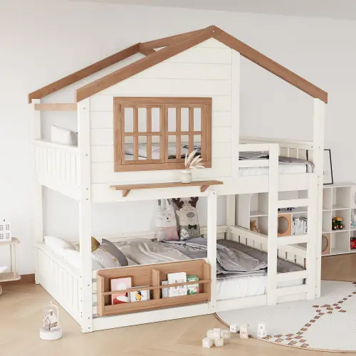 Beige + Partice Board+MDF+Pine Wood + Full