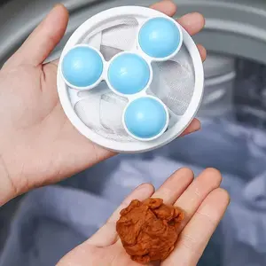 Reusable Washing Machine Lint Catcher, Anti-Tangle Filter Net, Removes Fabric Flakes, Suitable for Top Load and Front Load Washers