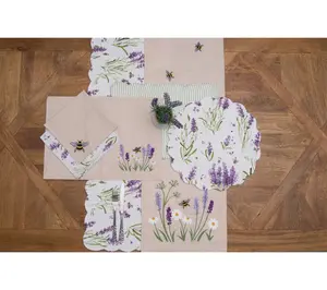 Lavender & Bee Garden Placemats Set of 6 by Valerie