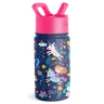 Summit 14oz Kids Water Bottle with Straw Lid - Vacuum Insulated, Reusable, Cupholder Friendly, Spill-Proof, BPA-Free