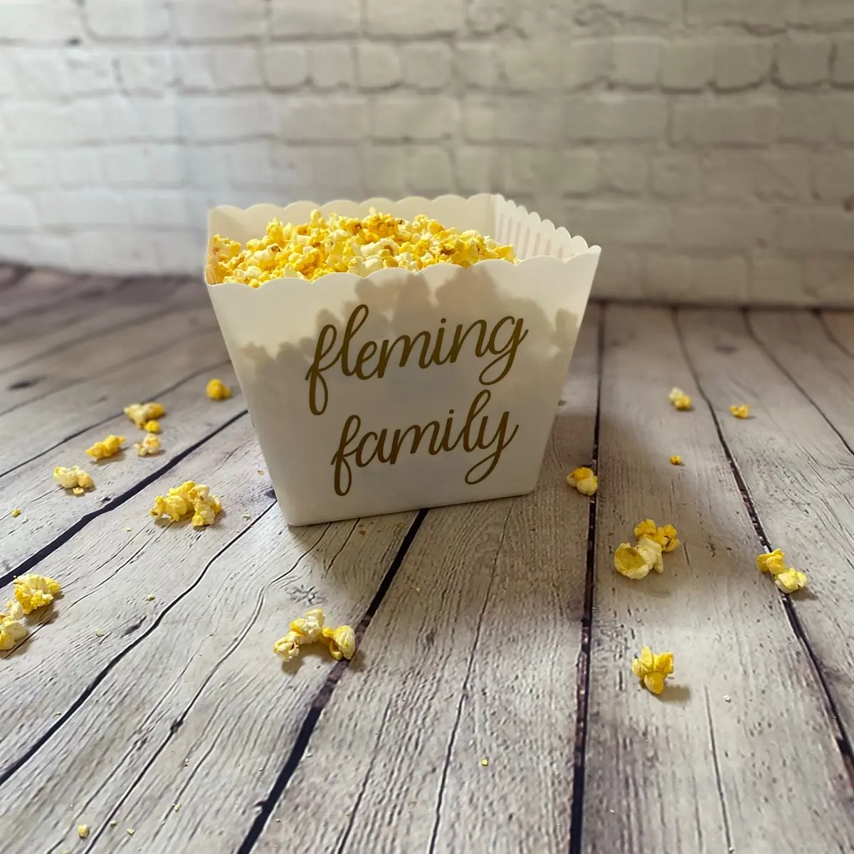 Personalized Popcorn Bowls | Popcorn Container | Movie Night | Custom Party Favor | Family Gifts | Date Night | Christmas Gift Ideas