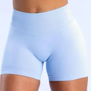 Impact Shorts 4.5" , ICE BLUE Dfyne Impact Short, Women Yoga Short Workout, Yoga Short Summer Fitness Gym