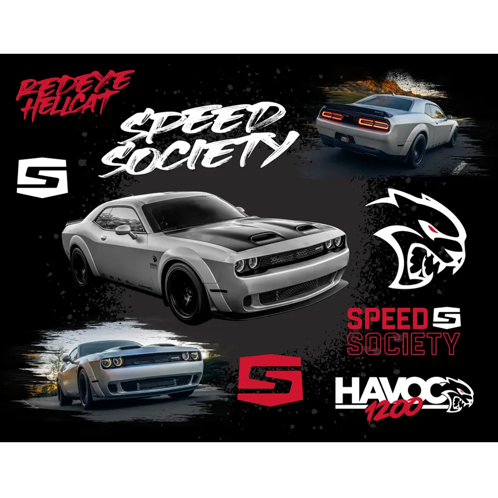 Havoc 1200HP Redeye Hellcat Sticker Sheet