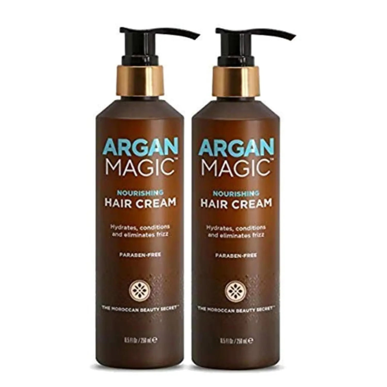 Argan Magic Nourishing Hair Cream - Hydrates, Conditions, and Eliminates Frizz for All Hair Types | Seals in Shine | Made in USA, Paraben Free, Cruelty Free Haircare Moisture