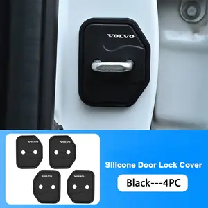 Silicone Car Door Lock Cover, Shock Absorber Accessories for Volvo Xc90 V90 V60 Xc60 V40 Ec40 Ex40 S80 S60 S90 C40 Xc40 V70