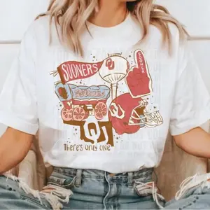 Comfort Colors OU Shirt OU Sweatshirt Sooners Fan Gift Boomer Sooners Shirt Boho Oklahoma University Female Sports Gear DTF Printed Top - Womenswear