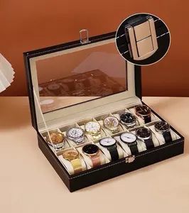 Luxury Watch Box - Elegant Design for Secure Storage & Gift Ready - High-Quality Material - Fits Most Watches - Perfect for Personal Use & Gifting