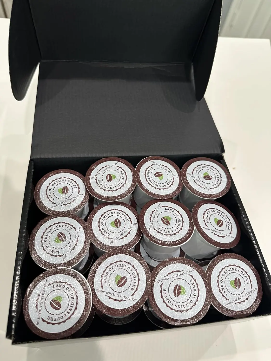 LAND OF ORIGINS COFFEE Ethiopian Harrar Coffee Pods, 24-Count K-Cup Compatible Medium Roast Natural Bean Beverage, 12-Month Freshness, Single-Serve with Berry & Chocolate Flavor Notes, Single Origin Gourmet for Home, Office