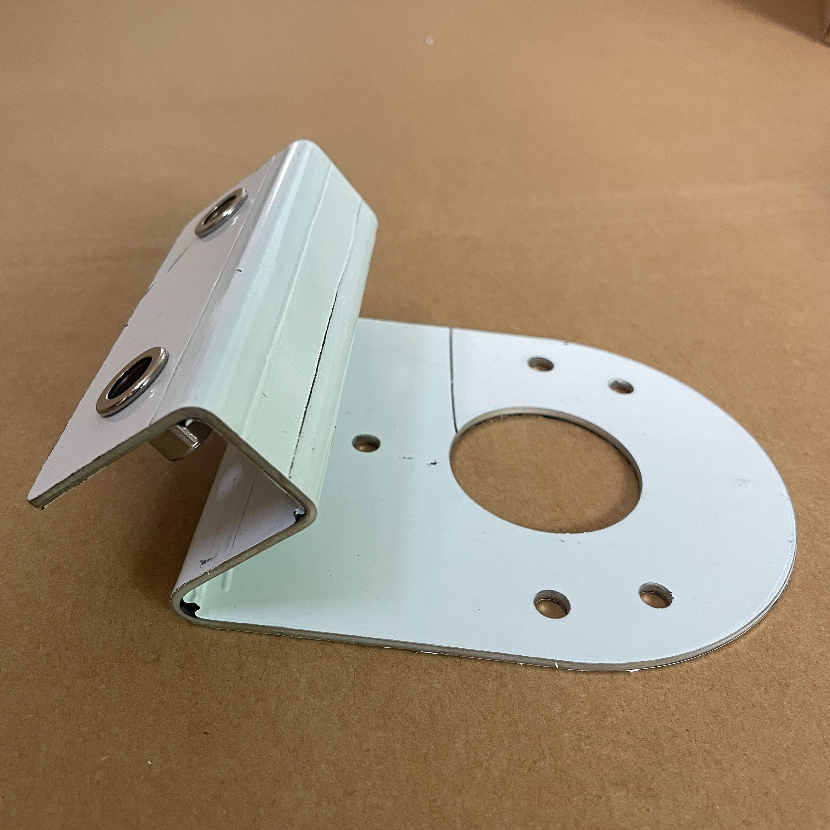 45° Angled Clamp-On Brackets for Watermelon Lights - 2Pcs Stainless Steel Under Glow Mounts for Semi-Trucks, Pickups & RVs