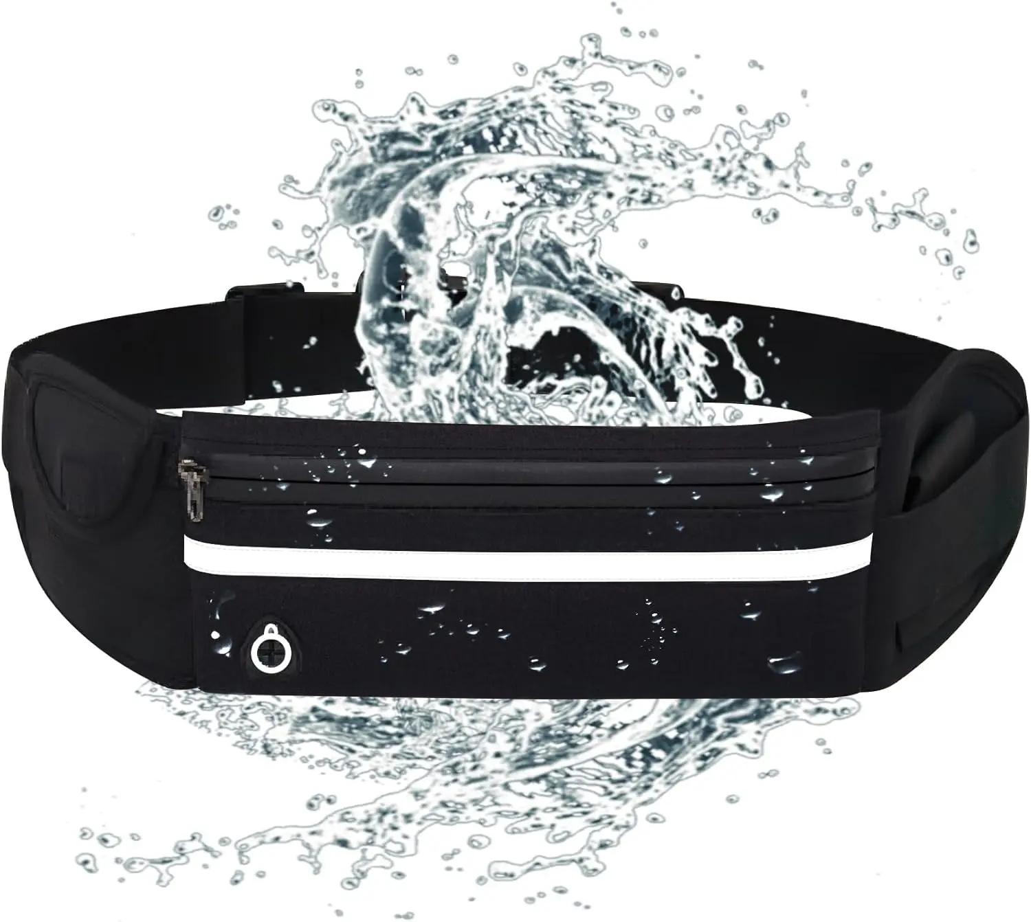 Reflective Running Waist Pack for Men, Adjustable No-Bounce Sport Belt with Phone Pocket - Hands-Free Fitness & Jogging Equipment, Belt Pouch, Men, Running, Waist Fanny Pack, Workout, Sport Belt Pouch