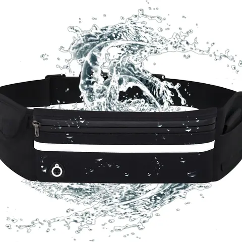 Men's Reflective Activewear Sport Belt Pouch - Adjustable, No-Bounce Running Accessory with Phone Pocket for Hands-Free Fitness Workouts