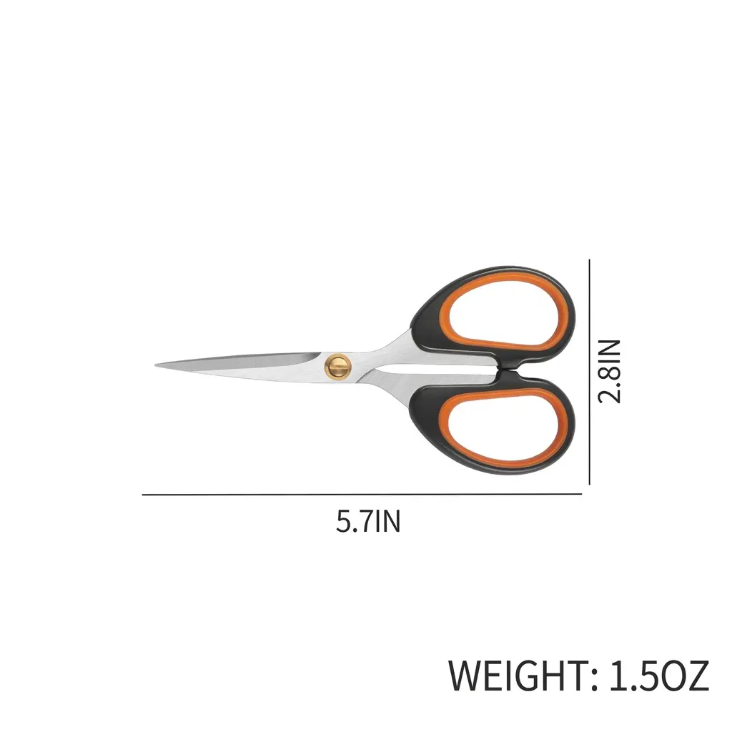 Sharp and comfortable office scissors for paper, fabric, and everyday tasks. Ergonomic design ensures smooth, easy cutting every time. Perfect for home, school, or work.