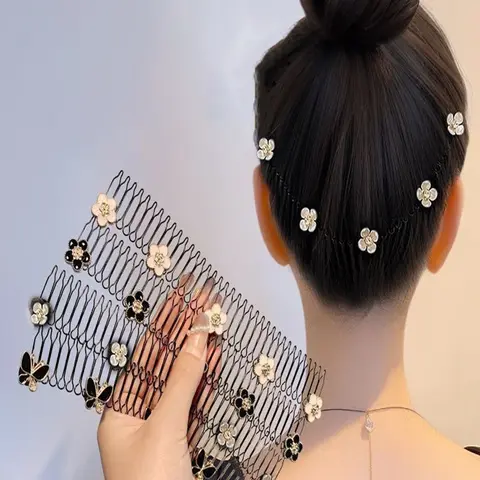 5 Piece Set Flower Fun Decorative Hair Clips, Cute Floral Design, Perfect for All Seasons, Ideal for Women & Girls, Easy to Use Boho Hair Accessories